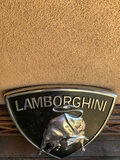 Authentic Cast Iron Lamborghini Plaque (28" x 23 1/4" x 1 1/4")