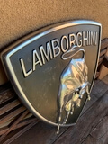 Authentic Cast Iron Lamborghini Plaque (28" x 23 1/4" x 1 1/4")