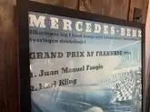 Original Mercedes-Benz 1954 Grand Prix of France Victory Poster by Hans Liska