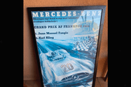 DT: Original Mercedes-Benz 1954 Grand Prix of France Victory Poster by Hans Liska