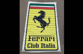 No Reserve Limited Production Ferrari Club Italia Banner (66 1/2" x 39")