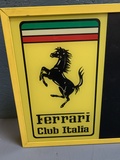  Authentic Illuminated Ferrari Sign (55” x 16” x 2 3/4”)