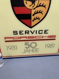  Porsche 50 Jahre (year) Anniversary Double-sided Illuminated Sign (39" x 32" x 7")