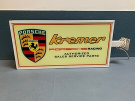  Kremer Porsche Racing Illuminated Dealership Sign (39 1/2" x 20" x 6")