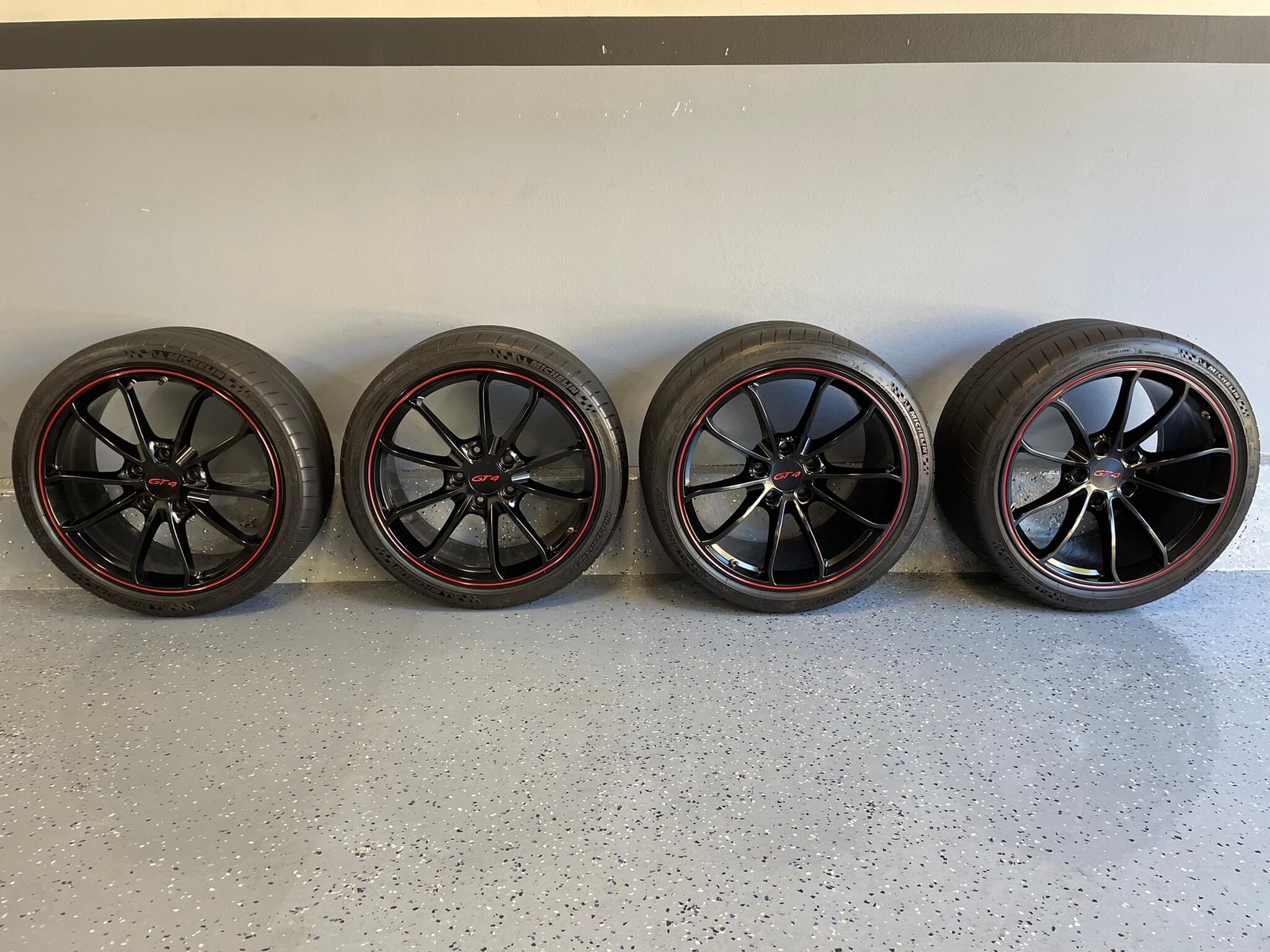 Porsche Cayman GT4 Wheels with Michelin Pilot Sport Cup 2 Tires