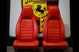  Can Can Red OEM Porsche Seats with Rears