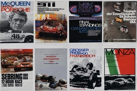 Collection of Limited Edition Signed Erich Strenger Porsche Posters