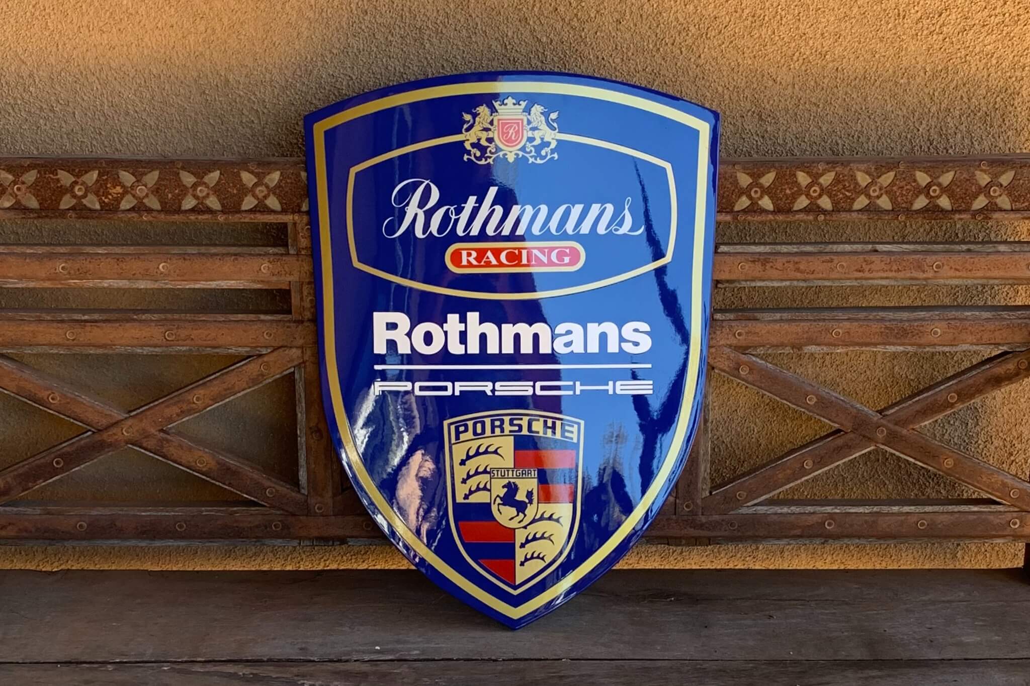 DT: Authentic Porsche Rothmans Crest (22" x 16")