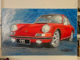 "Porsche 911 S" Painting By Michael Ledwitz