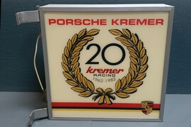 Porsche Kremer Racing 20th Anniversary Double-Sided Illuminated Sign (26 1/2" x 23 1/2")