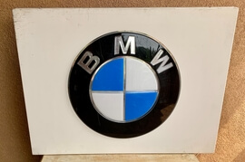 Illuminated BMW Dealership Sign (36" x 30" x 6 1/2")