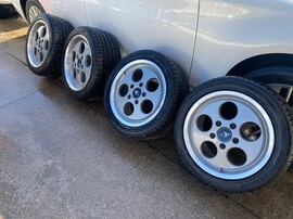  8" x 17" & 9" x 17" Strosek Wheels by OZ Racing with Bridgestone Tires