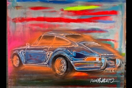 Porsche 911 Painting by Michael Ledwitz