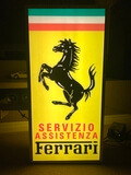  Double-Sided Illuminated Ferrari Service sign (39 1/2" x 19 1/2")