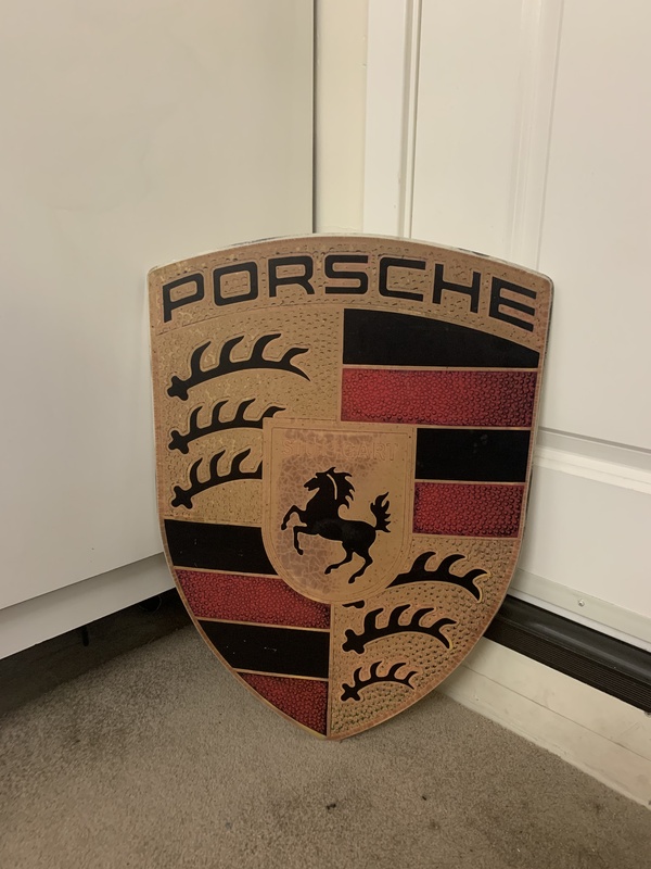 Porsche Dealership Sign (24" x 18" x 1/2")