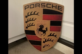 Porsche Dealership Sign (24" x 18" x 1/2")