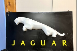 Illuminated Jaguar Dealership Sign (54" x 27 1/2")