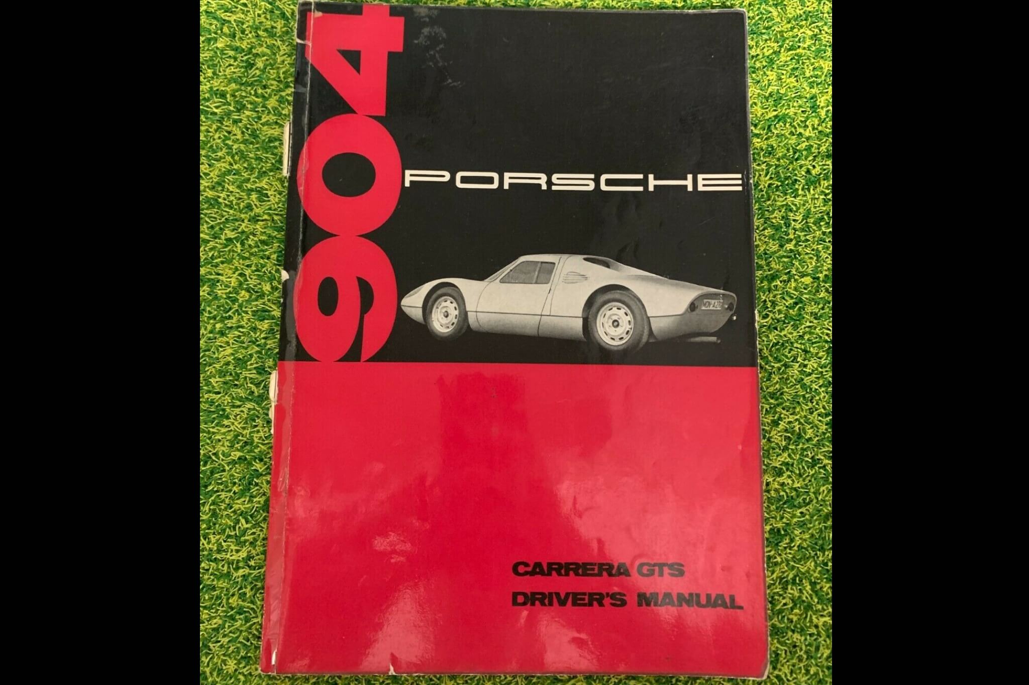 No Reserve Original Porsche 904 Carrera GTS Driver's Manual