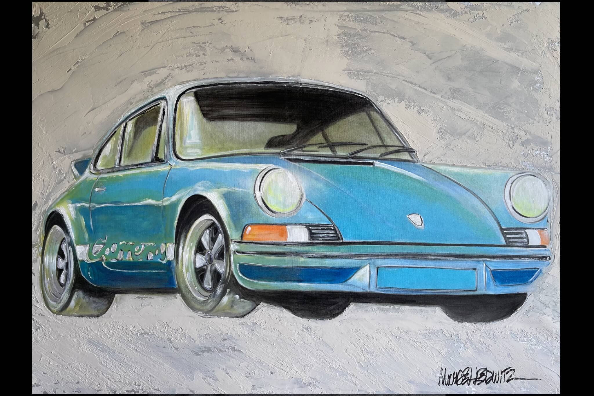"911 RS" Painting by Michael Ledwitz