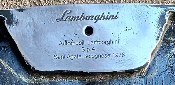 Authentic 1978 Lamborghini Bull Shield