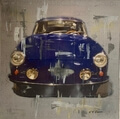  1965 Porsche 356 Painting by Karen Barrow