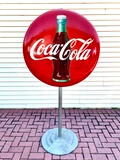 DT: Vintage Original Double-sided Coca-Cola Lollipop Sign
