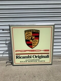 DT: Double-Sided Porsche Ricambi Originali Illuminated Sign (37" x 33")