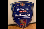 Authentic Porsche Rothmans Crest (22" x 16")