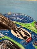 DT: "Porsche 917 Hippie" Painting by Michael Ledwitz