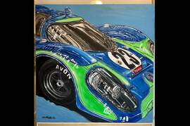 "Porsche 917 Hippie" Painting by Michael Ledwitz