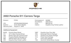 NO RESERVE - 2002 Porsche 996 Targa 6-Speed