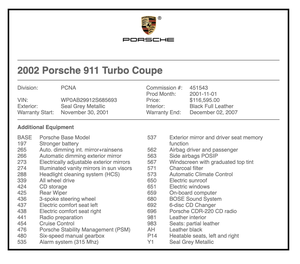 2002 Porsche 996 Turbo Coupe 6-Speed