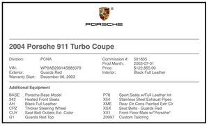 2004 Porsche 996 Turbo Coupe 6-Speed