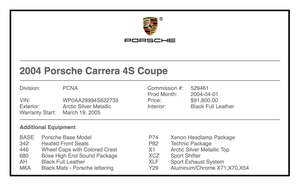 NO-RESERVE 2004 Porsche 996 Carrera 4S Coupe 6-Speed