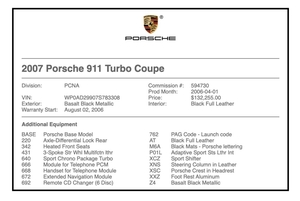 25K-Mile 2007 Porsche 997 Turbo Launch Edition 6-Speed