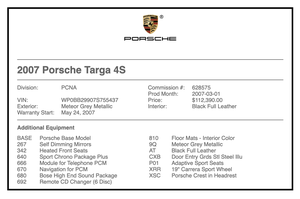 35K-Mile 2007 Porsche 997 Targa 4S 6-Speed