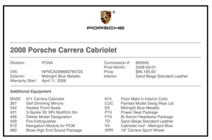  2008 Porsche 997 Carrera Cabriolet 6-Speed