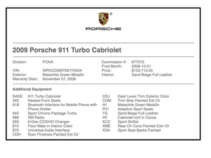 15K-Mile 2009 Porsche 997 Turbo Cabriolet 6-Speed Malachite Green Metallic