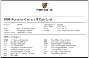 21K-Mile 2009 Porsche 911 Carerra S Cabriolet