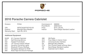 DT-Direct 9K-Mile 2010 Porsche 997.2 Carrera Cabriolet 6-Speed