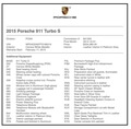 2015 Porsche 991 Turbo S Coupe
