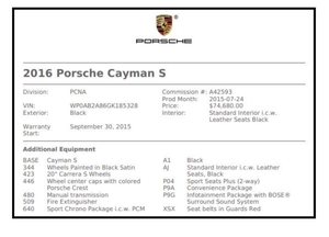 18K-Mile 2016 Porsche 981 Cayman S 6-Speed