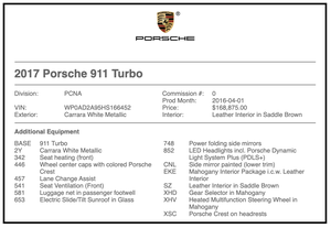 10K-Mile 2017 Porsche 991.2 Turbo