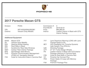 2017 Porsche Macan GTS