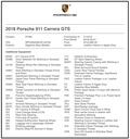 6K-Mile 2018 Porsche 991.2 Carrera GTS