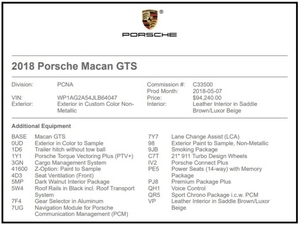  178 Mile 2018 Porsche Macan GTS (PTS)