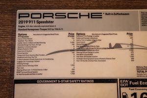 16-Mile 2019 Porsche 991 Speedster 6-Speed