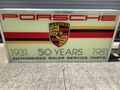  Illuminated Porsche 50 Year Anniversary Double-sided Sign (42" x 20")