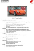1977 Porsche 911S RSR Backdate 3.6L