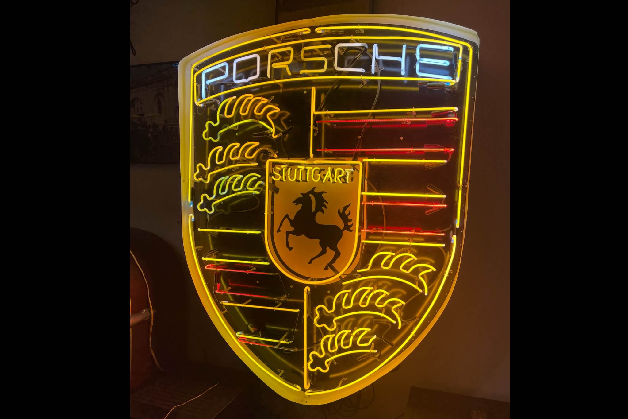  Neon Porsche Sign (6' x 4')